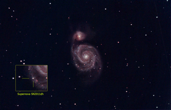 M51 with supernova SN2011dh